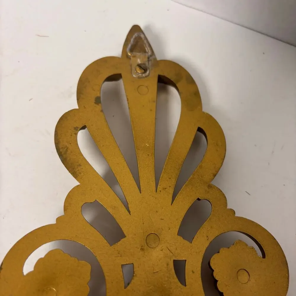 Vintage Dart Industries Gold Greek Goddess Wall Plaques# 7246, 20 inches MCM